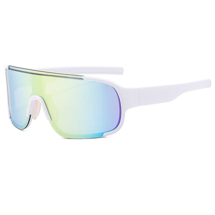 European and American Outdoor Sports Riding silver Glasses Mountaineering Night Riding Sunglasses One-piece Eye Protection Windproof Sunglasses for Men and Women