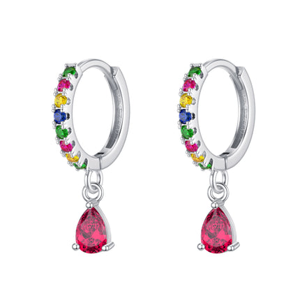 Amazon, Aliexpress, Temu, Shein, European and American Cross-Border Popular Luxury Zircon Earrings Wholesale