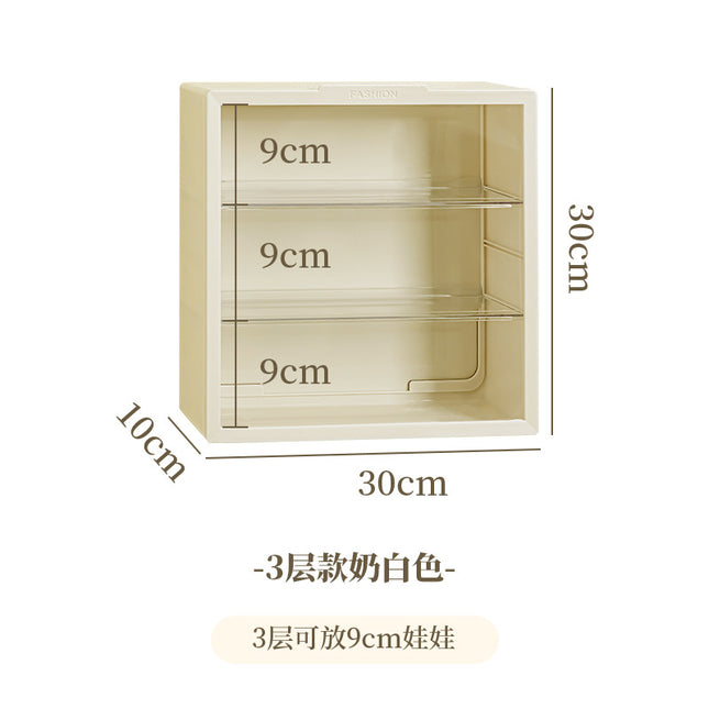 Labubu Display Box Wall Hanging Labubu Vinyl Doll Storage Box Cotton Doll Plush Toy Transparent Doll Cabinet
