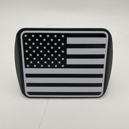 3D three-dimensional red national flag metal trailer hook dust plug car plug cover trailer square port plug American trailer cover