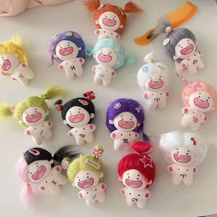 Twelve Zodiac Funny Toothless Cotton Doll Keychain Xiaohongshu Pendant Plush Toy Wholesale Cartoon