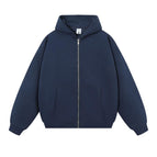 Zipper hoodie - navy blue / S