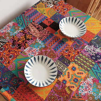 Hemp Cotton Digital Printing Fabric Printing Cotton and Linen Clothing Fabric Vintage Handmade DIY Tablecloth Patchwork Southeast Asia