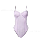 Light purple / M-removable chest pad