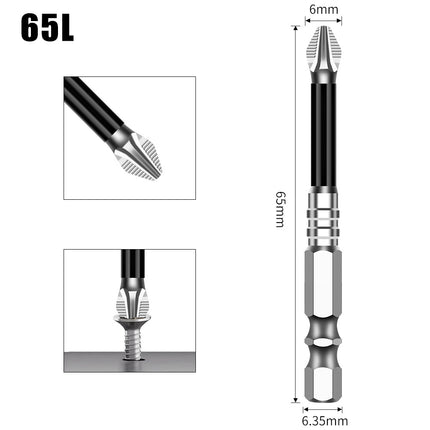 K5 Anti-Slip Bit S2 Magnetic 5A Black Anti-Slip Cross Bit Hand Electric Drill Electric Screwdriver High Hardness