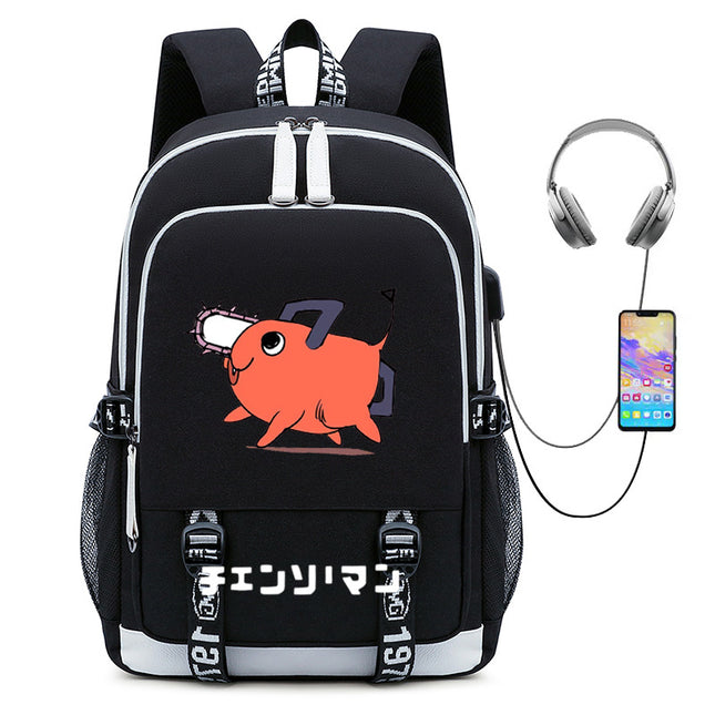 Anime Chainsaw Man Chainsaw Man peripheral schoolbag student male travel bag chain saw Man computer backpack