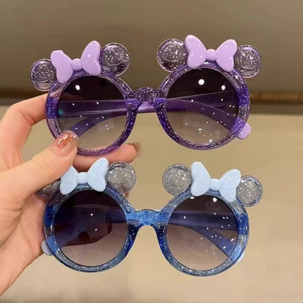Crystal bow cartoon sunglasses Joker baby cute sunglasses trend children fashion factory wholesale new