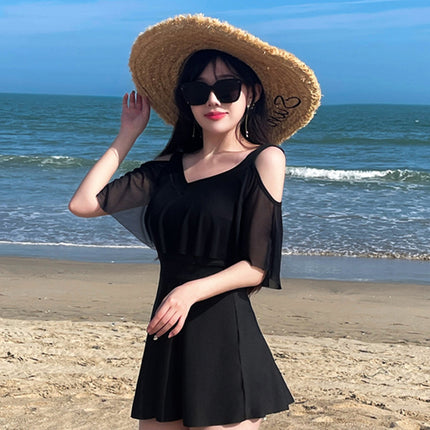 plus size Swimsuit Women's Conservative Split Cross-border New Hot Style Chubby Girl's Belly Covering Slimming Hot Spring Swimsuit