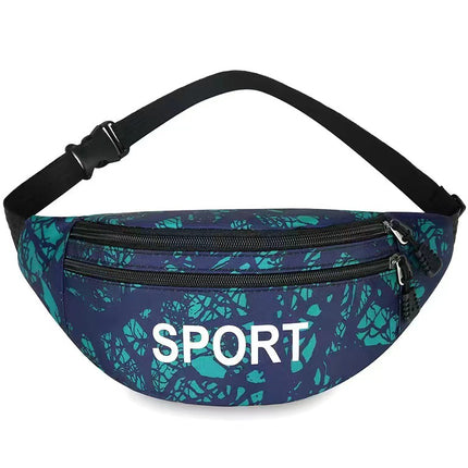 New Waterproof Waist Bag Men's and Women's Large Capacity Wallet Business Cashier Bag Outdoor Sports Running Mobile Phone Bag Chest Bag