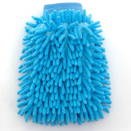 Car Cleaning Gloves Chenille Coral Gloves Car Washing Double-sided Rag fleece-lined Thickened Car Washing Gloves