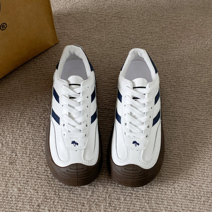 Popular Moral Training Shoes 2024 Spring and Summer New Sneakers Thick-soled Flats Sports White Shoes Women's Forrest Gump Shoes Casual Women's Shoes