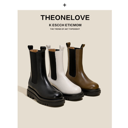 Grape mother Studiolee king fried back to the market ~ 2023 Chelsea boots smoke tube thick-soled short boots autumn and winter