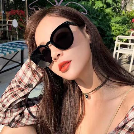 Women's sunglasses sunshade high-end sense Joker cute sweet beauty trendy sunglasses net red makeup artifact glasses wholesale