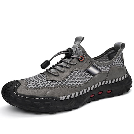Summer Men's Mesh Shoes Breathable Deodorant Men's Wear-Resistant 2025 New Mesh Shoes Thin Outdoor Sports Mesh Shoes