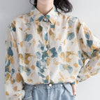 Moon Fish blue long sleeve / S