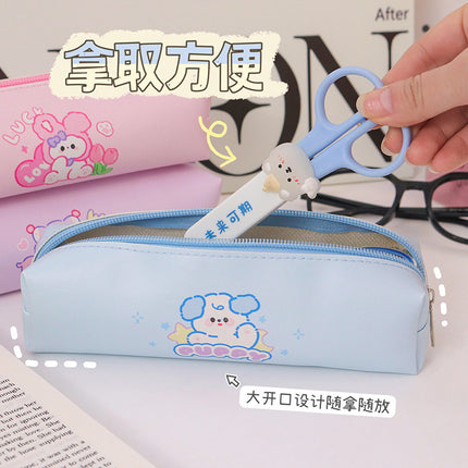 Cartoon panda pencil case cute student stationery bag children stationery box pencil bag simple stationery storage bag wholesale