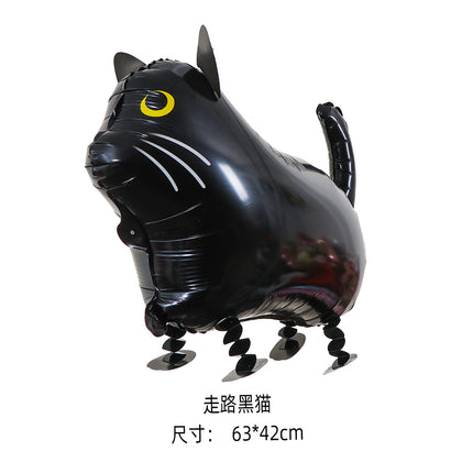 Walking animal balloon online celebrity cartoon walking pig balloon night market stall push aluminum film balloon wholesale