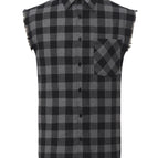 Gray large plaid / Xxxl (european and american)