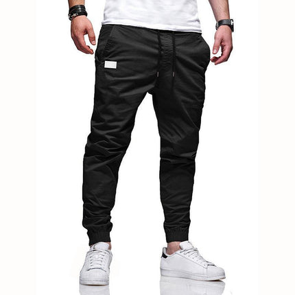 AliExpress New Men's Tether Loose Tooling Ankle Pants Foreign Trade Casual Youth Fashion Casual Sports Pants
