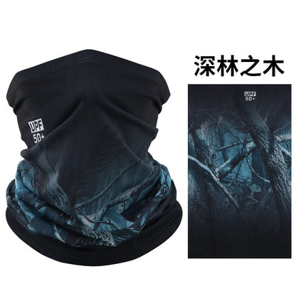 Ice Silk Mask Multifunctional Magic Headscarf Men's Riding Women's Sunshade Sunscreen Neck Sleeve Windproof Square Scarf Scarf Scarf