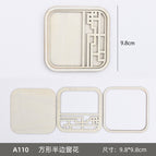 [square half-velvet window grille] three-layer wooden frame