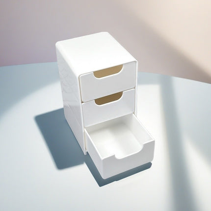 Mini Desktop Small Office Furniture Office Organizing Handy Gadget Jewelry Lipstick Large Capacity Cosmetic Storage Box