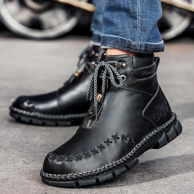 New Men's and Women's Work Shoes, Low-Cut Casual Large-Toe Shoes, Fashionable Round-Toe Flats Shoes, Couples' Rhubarb Boots, Trendy