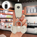 Model b 4-button [ivory white] single pack + concentric knot