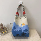 Beach coconut palm handbag