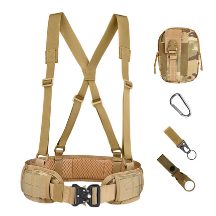 Cross-Border Cobra Buckle Tactical Waist Belt Set Outdoor Multi-Functional Nylon Quick-Release Belt Real-Life Cs Outer Belt