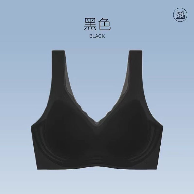 Women's Summer Ultra-thin Small Chest Gathering Vest Non-rimless Sports Yoga Bra