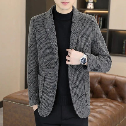 Men's business suit autumn and winter 2025 new high-end style entertainment temperament wear coat manufacturers wholesale