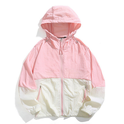 Ice Silk Cool Sun Protection Clothing Men's Summer Hooded Jacket Men's Youth Thin Breathable Fishing Outdoor Sun Protection Clothing