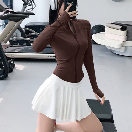 Yoga Clothing Sports Suit for Women 2026 New Style Long-Sleeved Jacket Top High-End Outdoor Casual Running Training Clothing
