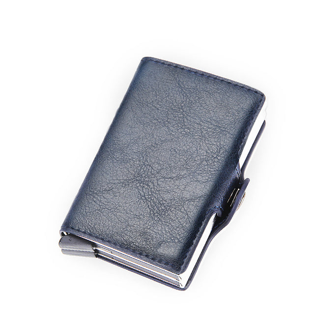Carbon Fiber Metal Wallet Men's Automatic Pop-Up Card Holder Wallet Export Men's Wallet Wholesale Men Wallet
