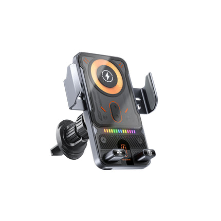 New product car bracket induction opening and closing electric rotating car wireless charging bracket air outlet car mobile phone bracket