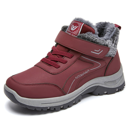 Snow Boots Men's Winter New Cotton Boots fleece-lined Thickened Outdoor Warm Cold Short Boots Casual Step Shoes Warm Cotton Shoes