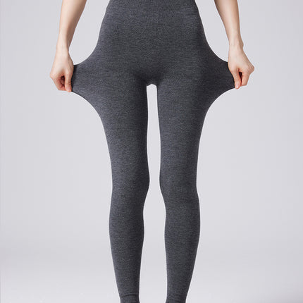 Autumn and Winter Knitted Leggings for Women, Seamless Hip Lift, Peach Butt Slimming Pants, 100% Pure Wool Fitness Pants