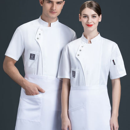 Chef's Clothes Short-sleeved Men's and Women's Restaurant Long-sleeved Autumn and Winter Kitchen Western-style Baking Cake Shop Chef's Work Clothes