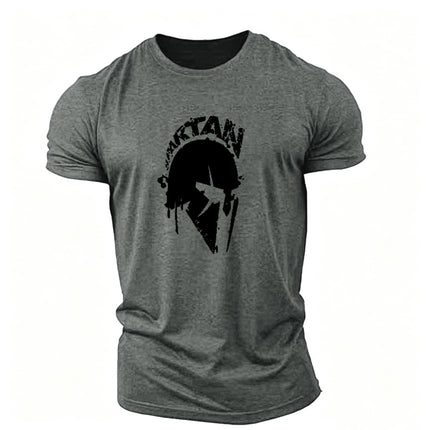 Sports Short-sleeved Men's Fitness Running Training Loose Trendy Moisture-wicking Stretch Casual Round Neck T-shirt