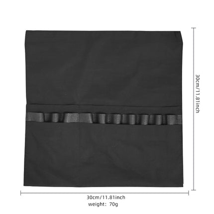 Cross-Border Black Work Half-Waist Skirt Short Six-Pocket Half-Length Bib Hair Salon Restaurant Adjustable Work Apron