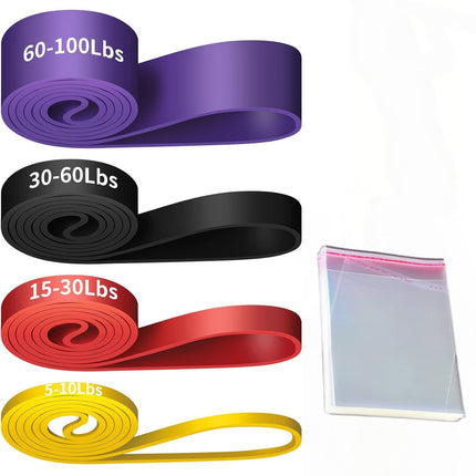 Fitness elastic belt pull-up resistance belt strength training elastic rope men's and women's yoga stretch auxiliary tension belt