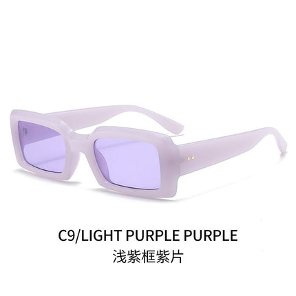New All-match European and American Trendy Cross-border Square Sunglasses Trendy Street Shooting Modern Charm UV-proof Sunglasses