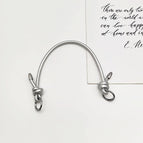 Bright silver ring buckle