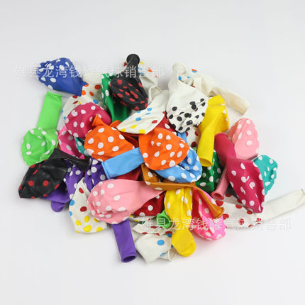 Thickened 12 inch 2.8g polka dot latex balloon wedding wedding party holiday balloon decorative polka dot balloon