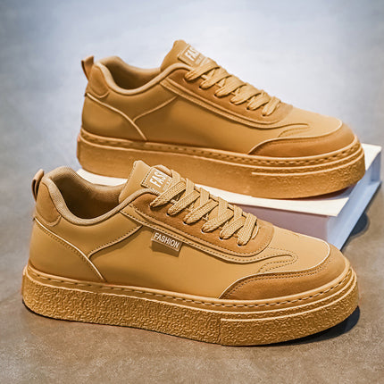 Men's Shoes Spring Waterproof White Shoes Non-slip Kitchen Work Shoes Men's Sports Board Shoes Restaurant Hotel Shoes
