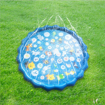 Popular Children's Outdoor Lawn Letter Spray Mat Interactive Game Water Unicorn Round Dolphin Fountain