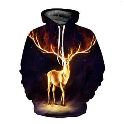Cross-Border European and American Amazon Men's Animal Scorpion Pullover 3D Digital Printing Hoodie Long-Sleeved Jacket Sweatshirt