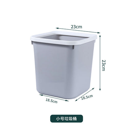 Trash can household large capacity cracker type living room kitchen bathroom with lid office plastic trash basket wholesale