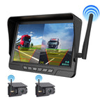 7inch vehicle-mounted wireless display dual-channel bsd+2 magnetic solar cameras